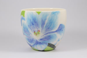 Cup with Large Blue Flower