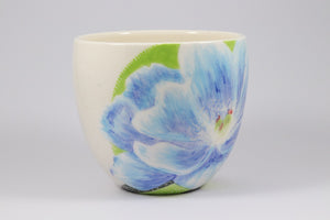 Cup with Large Blue Flower
