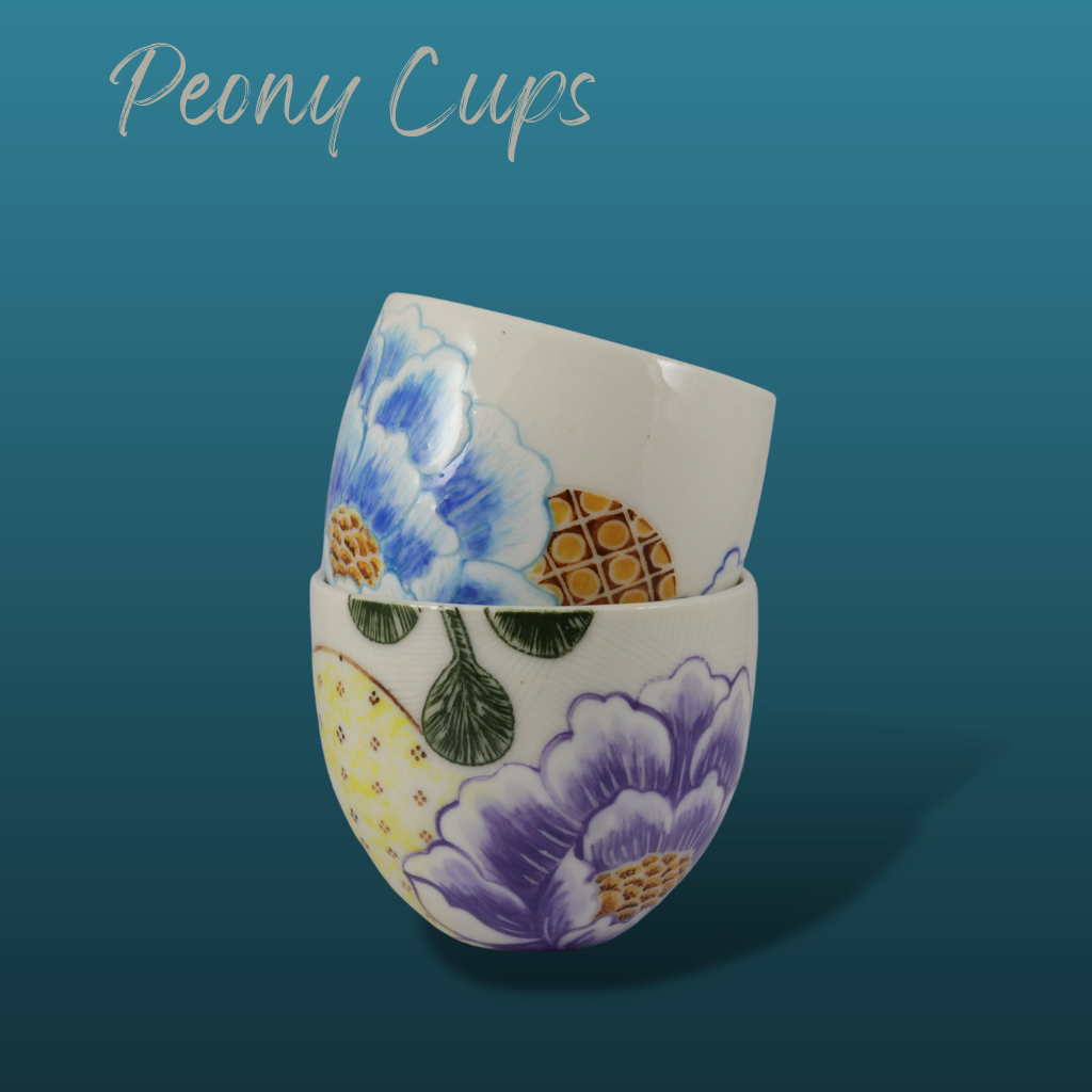 Peony Cups Set of 2